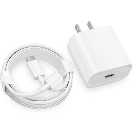Apple 20W USB-C Power Adapter with USB-C to Lightning Cable (2-Pin Plug)
